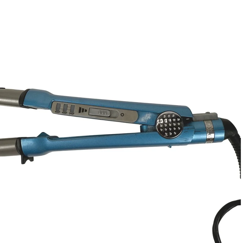 Babyliss Pro Nano Titanium Conical‎ Flat Iron Curling Wand Hair Styler Blue
